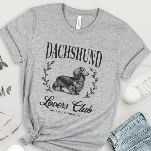Longhaired Dachshund Tee for Women - Dachshund Lovers Club Shirt